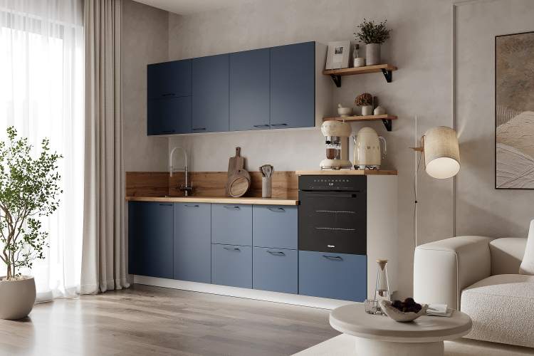 Готовая кухня 2550 ПВХ, Ежевика Арника РМ