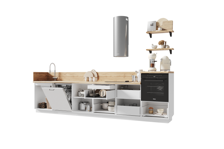 Готовая кухня 3600 ПВХ, Ежевика Арника РМ в.3-4