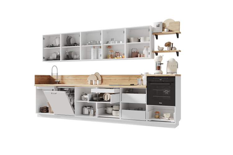 Готовая кухня 3600 ПВХ, Ежевика Арника РМ-4