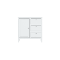 Тумба-комод Эва белый KOM1D3S/95