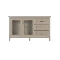 Тумба-витрина Классик глиняный серый KOM2W3S