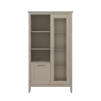 Шкаф-витрина Классик глиняный серый REG1W1D