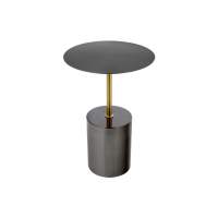 Стол обеденный Кофейный столик Solid диам.40см x 58см, чёрный, металл