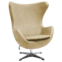 Кресло EGG STYLE CHAIR карамельный, искусственная замша