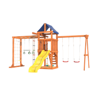 Детская площадка Fun Land с сеткой, рукоходом и качелями лодочка