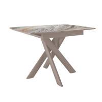 Стол DikLine DKB110, Керамика Venetian Brown Light глянец, опоры капучино