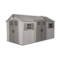 Сарай пластиковый WoodLook 15*8 DD