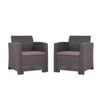 Кресло (2шт.) b:rattan Arizona, венге (2 подушки)