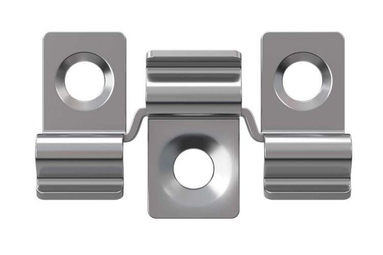 Клипса HILST Premium 3D (металл), 6мм (упак. 100шт)-1