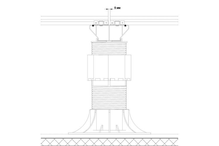Лага Алюминий HILST JOIST стыковочная PRO MAX 100*40*4000мм-3