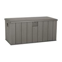 Сундук пластиковый WoodLook, 570 л, серый