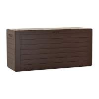 Сундук пластиковый Ящик для хранения Prosperplast Woodebox 280л, венге для улицы