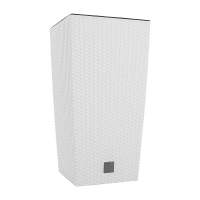 Кашпо для цветов Prosperplast Rato Square 49+21л, белый