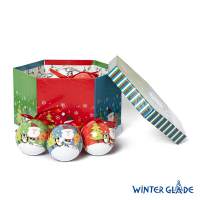 Набор ёлочных шаров Winter Glade, папье-маше, 14 шт.