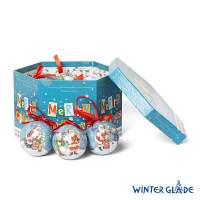 Набор ёлочных шаров Winter Glade, папье-маше, 14 шт.