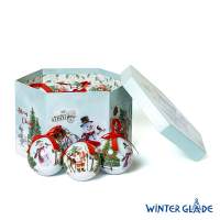 Набор ёлочных шаров Winter Glade, папье-маше, 14 шт.