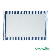 Стенка для садового тента Green Glade 1,95х2,95м полиэстер с москитной сеткой синяя
