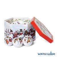 Набор ёлочных шаров Winter Glade, папье-маше, 14 шт.