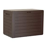 Сундук пластиковый Ящик для хранения Prosperplast Woodebox 190л, венге для улицы