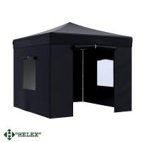 Тент-шатер быстросборный Helex 24332 3x3х3м полиэстер чёрный
