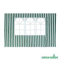Стенка для садового тента Green Glade 1,95х2,95м полиэстер с окном зеленая