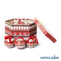 Набор ёлочных шаров Winter Glade, папье-маше, 14 шт.