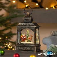 Новогодний фонарь Winter Glade Санта-Клаус на санях F428-1
