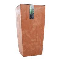 Кашпо для цветов Prosperplast Urbi Square Effect 91,5+37л, терракотовый