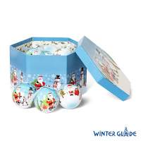 Набор ёлочных шаров Winter Glade, папье-маше, 14 шт.