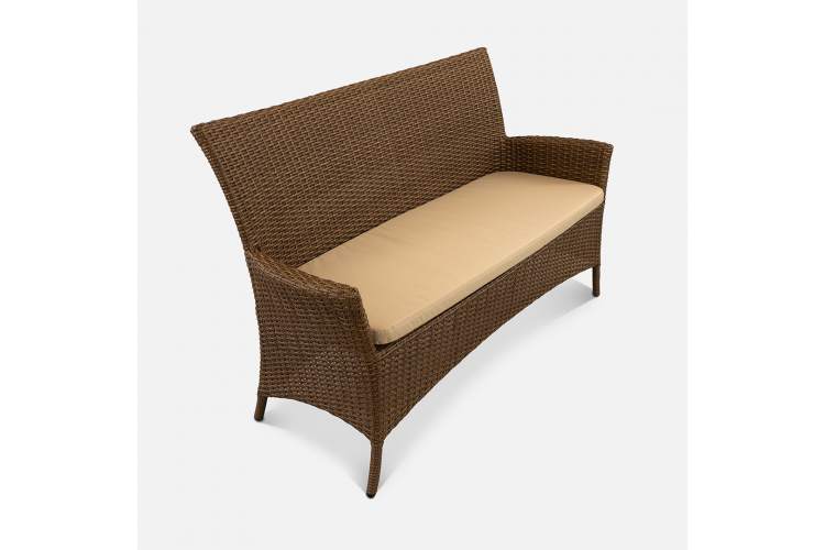 Диван Kipr 2ps Искусственный ротанг Oxford 600D PU beige RAL 8011