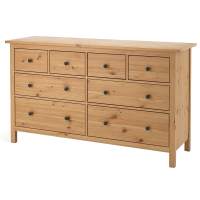 Комод Хемнэс Hemnes КЫМОР, 8 ящиков светло-коричневый