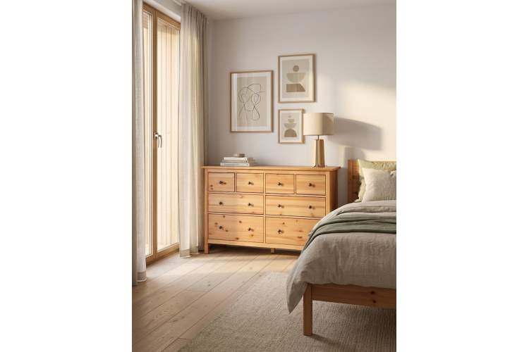 Комод Хемнэс Hemnes КЫМОР, 8 ящиков светло-коричневый-4