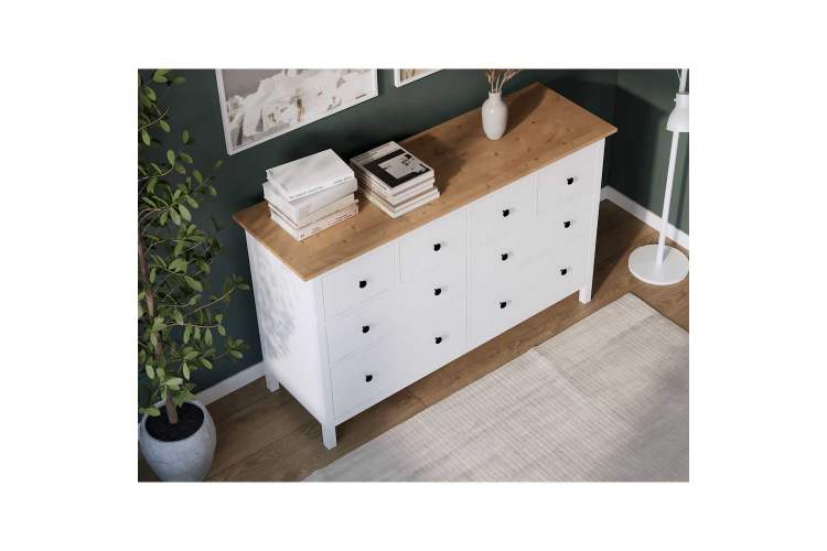 Комод Хемнэс Hemnes, 8 ящиков белый/светло-коричневый-4