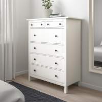 Комод 6 ящиков ХЕМНЭС белый ИКЕА (IKEA)