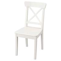 Стул ИНГОЛЬФ береза, белый ИКЕА (IKEA)