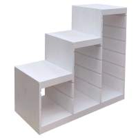 Корпус стеллажа ТРУФАСТ ЛЕСЕНКА 940, белый лак, сосна,  ИКЕА (IKEA)