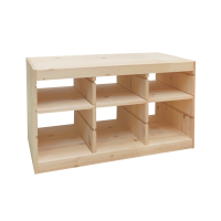 Стеллаж тройной 930х440х520 ТРУФАСТ б/п сосна,полки (3П)  ИКЕА (IKEA)