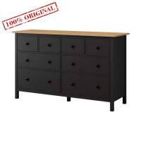 Комод Хемнэс Hemnes КЫМОР 8 ящиков черный/светло-коричневый