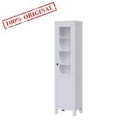 Книжный шкаф ikea Шкаф-витрина ХЕМНЭС КЫМОР дверь ст/пн 49*198*37  белый