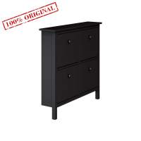 Обувница 4 ящика ХЕМНЭС 106х101х22 черный ИКЕА (IKEA)