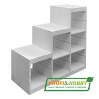 Стеллаж лесенка 940х440х910 ТРУФАСТ БЕЛЫЙ сосна,полки (3П)  ИКЕА (IKEA)