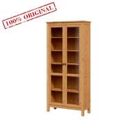 Книжный шкаф ikea Шкаф-витрина ХЕМНЭС / КЫМОР с дверями ст/ст 90*198*37 светло-коричневый (2уп.)