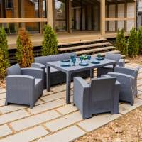 Обеденный комплект LANA LUX DINING L графитовый