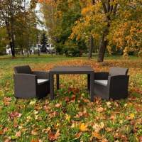 Комплект LANA MINI DINING XS коричневый пластиковый