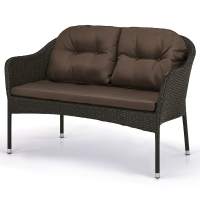 Мебель для ресторана Плетеный диван S54A-W53 Brown для кафе