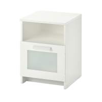 Прикроватная тумба БРИМНЭС BRIMNES, 39х41х53 см, белый ИКЕА (IKEA)