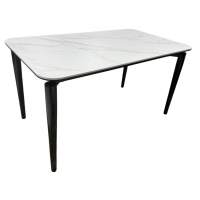 Стол обеденный Стол обеденный Блум ART2922-160W, 160х90х75 см, белая керамика/черный