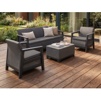 Комплект мебели Сканди (Scandi Linea 3 Seater Set ) графит