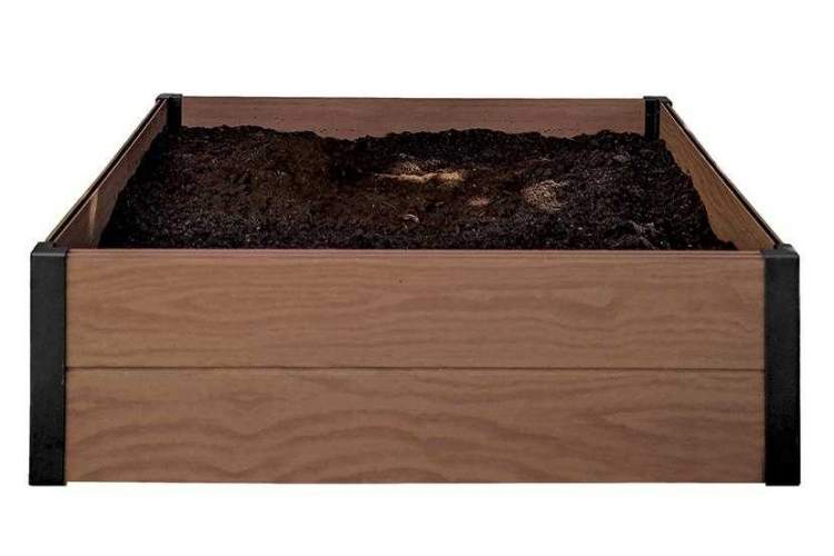 Кашпо-Грядка для растений Maple Square (коричневый)