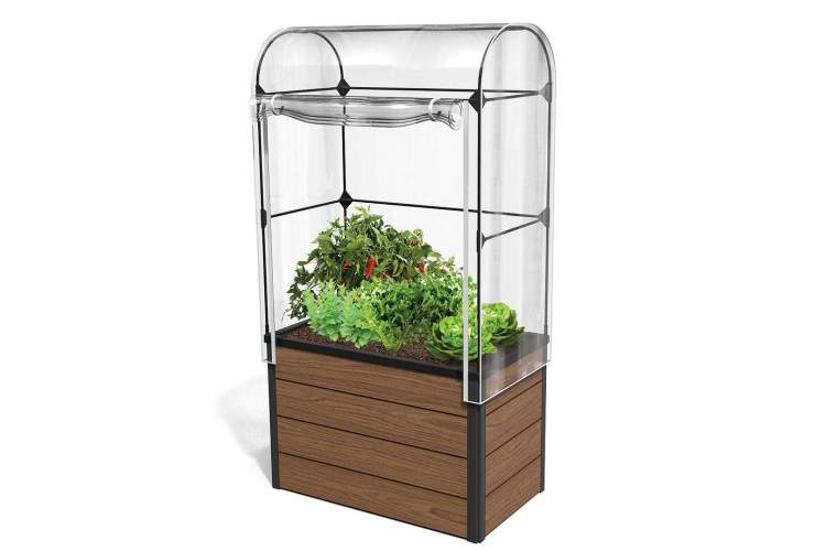 Грядка-теплица для растений Maple green house (коричневый)